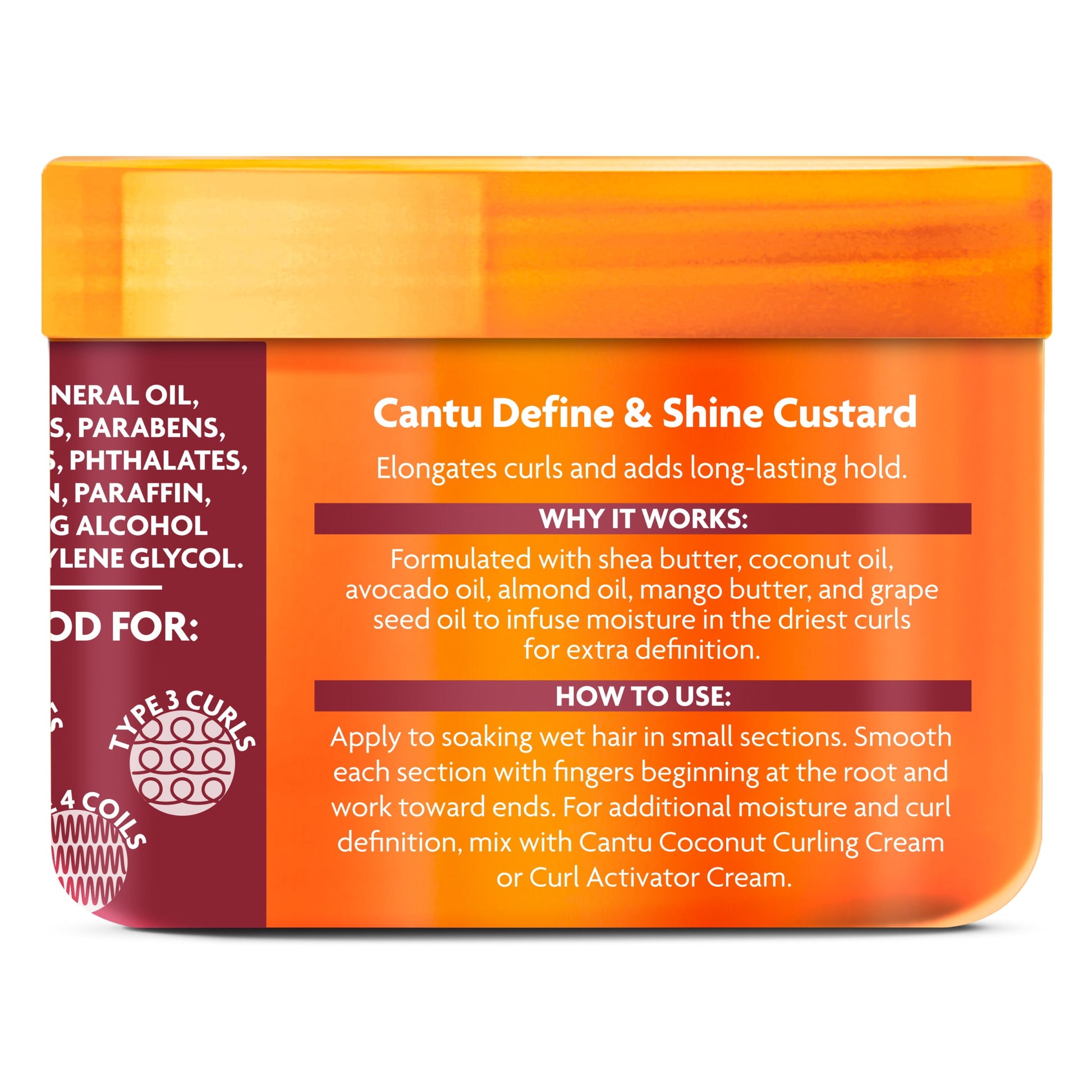 Define & Shine Custard with Shea Butter, 12 Fl Oz