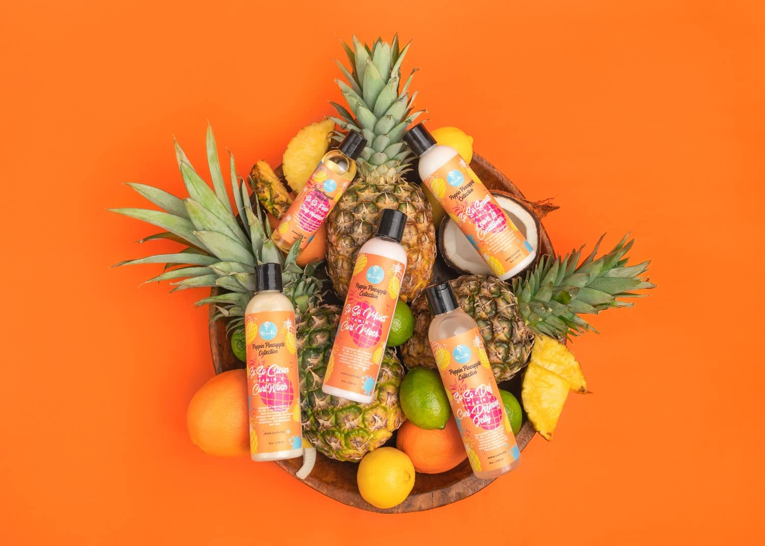 Poppin Pineapple so so Smooth Vitamin C Leave in Conditioner - Conditions & Softens Hair - for Wavy, Curly, and Coily Hair Types, 8 Ounces