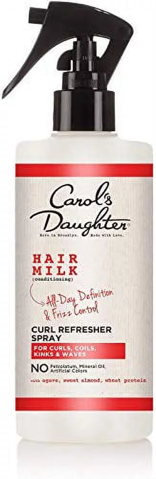 Carolâ€™S Daughter Hair Milk Curl Refresher Spray for Curls, Coils and Waves, with Agave, Sweet Almond and Wheat Protein, Hair Refresher Spray, 10 Fl Oz