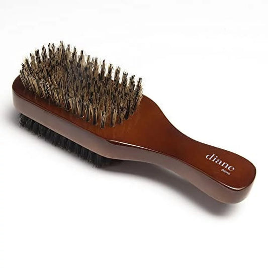 Premium Boar Bristle Brush for Men Â€“ Double Sided, Medium and Firm Bristles for Thick Coarse Hair Â€“ Use for Smoothing, Wave Styles, Soft on Scalp, Club Handle, D8115