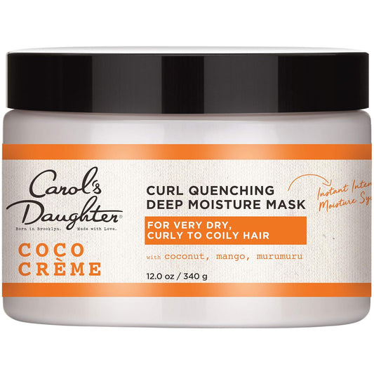 Carol’S Daughter Coco Creme Curl Quenching Deep Moisture Hair Mask for Very Dry Hair, with Coconut Oil and Mango Butter, Hair Mask for Curly Hair, 12 Oz