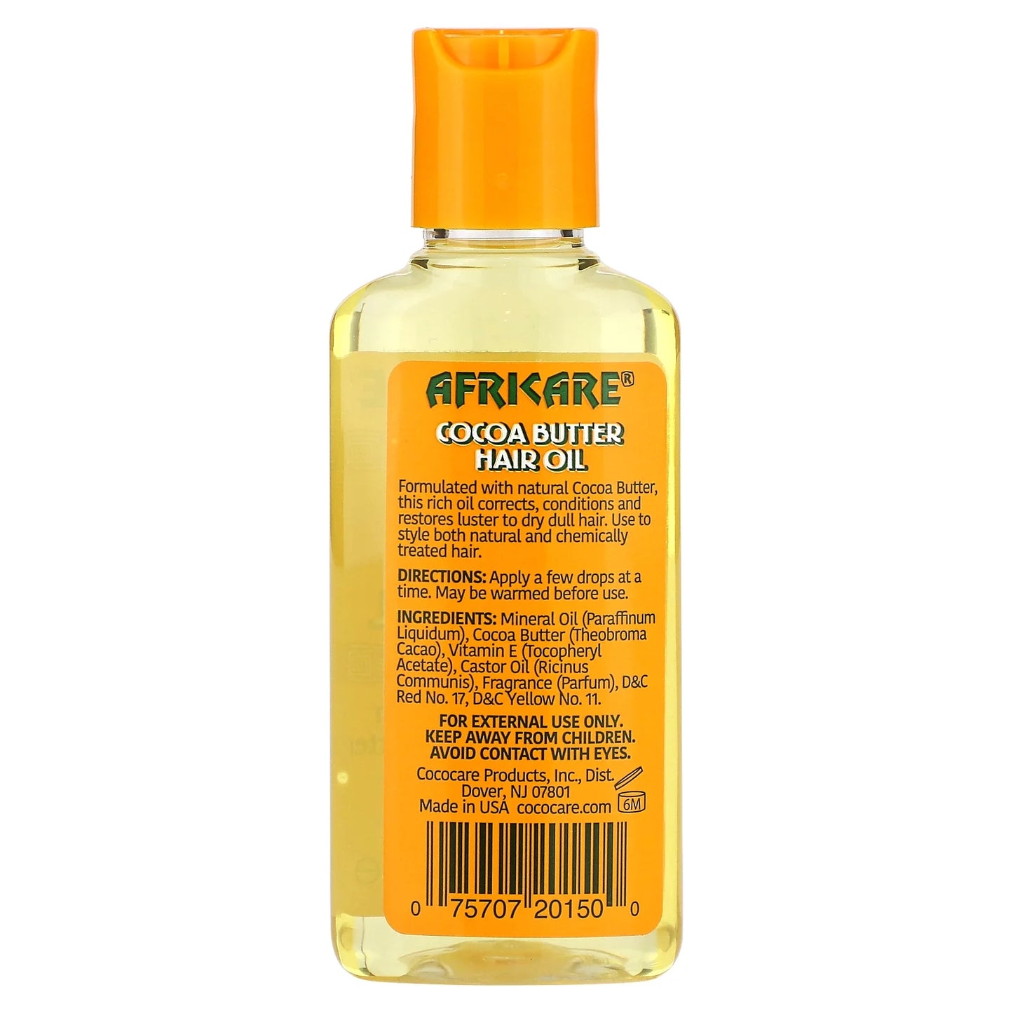 Africare, Cocoa Butter Hair Oil, 2 Fl Oz (60 Ml)