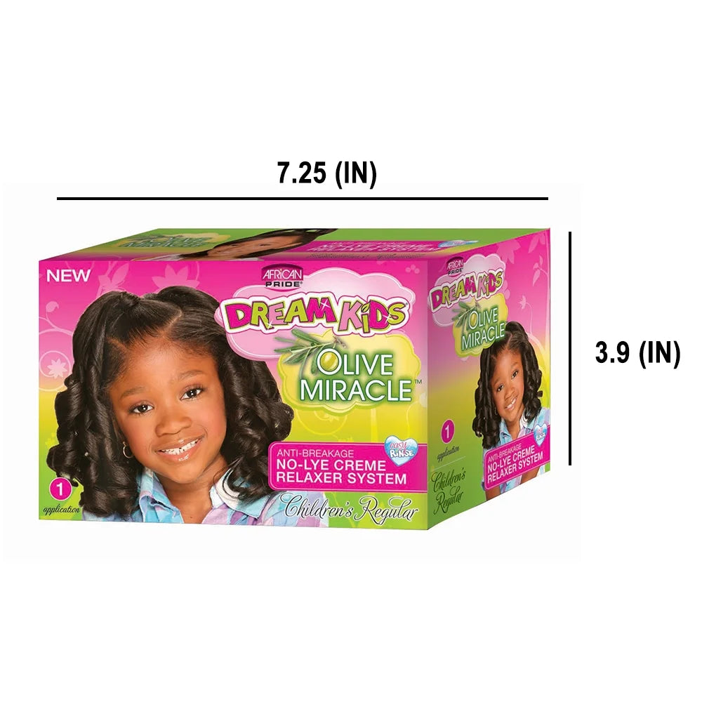 Dream Kids Olive Miracle Children'S Regular No-Lye Relaxer Kit