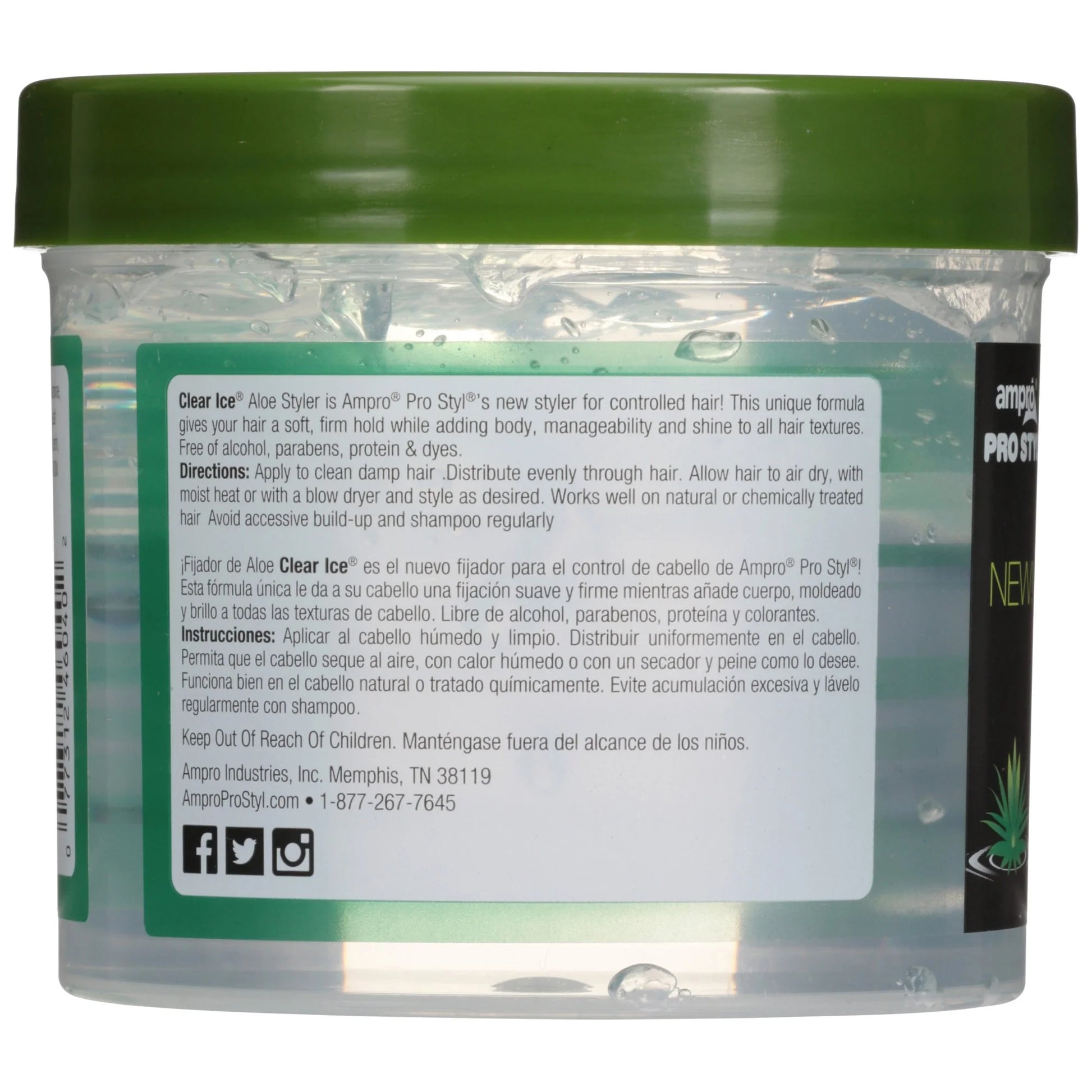 Clear Ice Styling Gel [ ALOE OIL ] 32 Oz. *  *