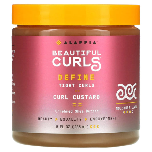 , Beautiful Curls, Define, Curl Custard, Unrefined Shea Butter, 8 Fl Oz (235 Ml)