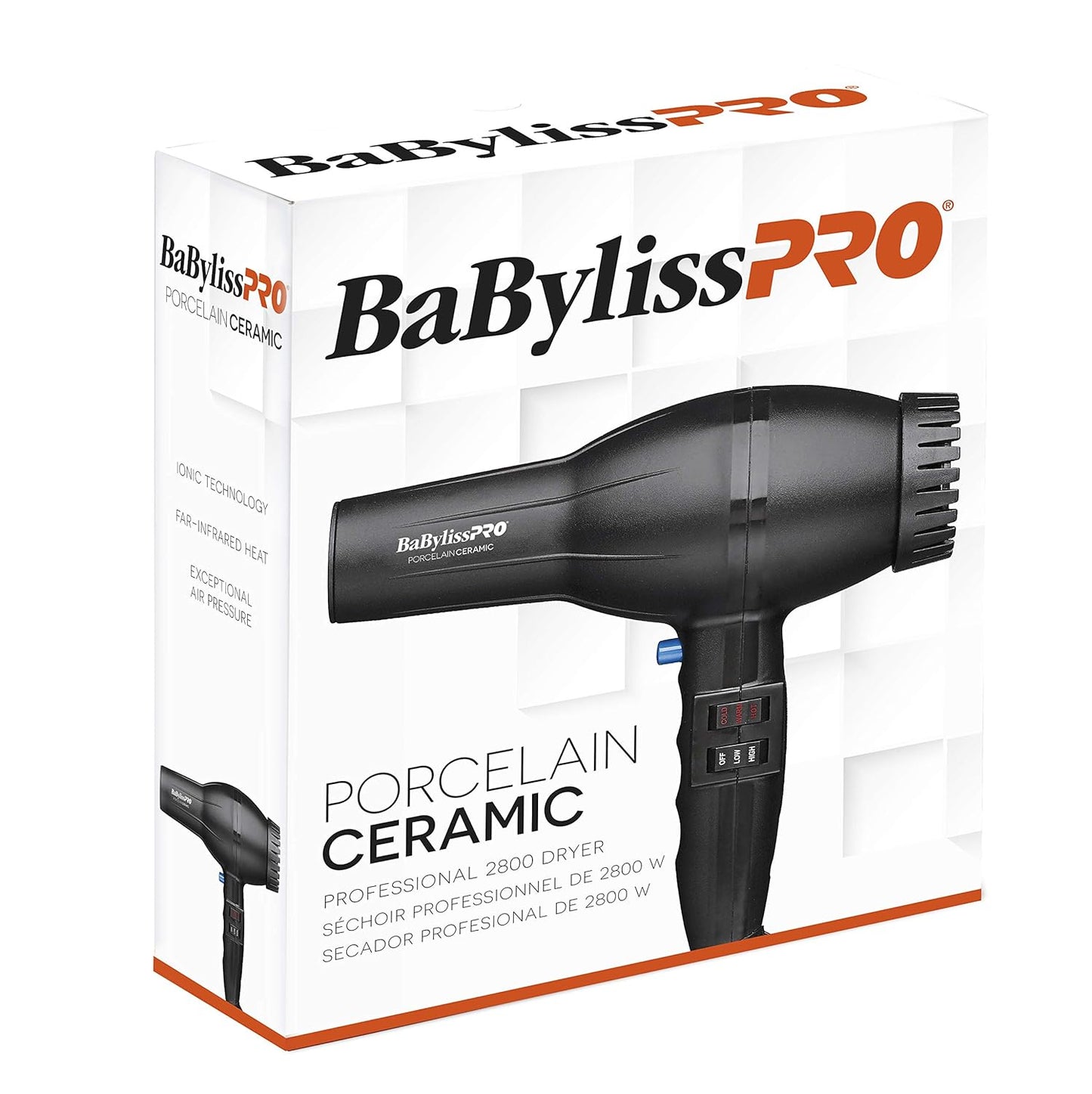 Porcelain Ceramic 2800 Dryer, Black