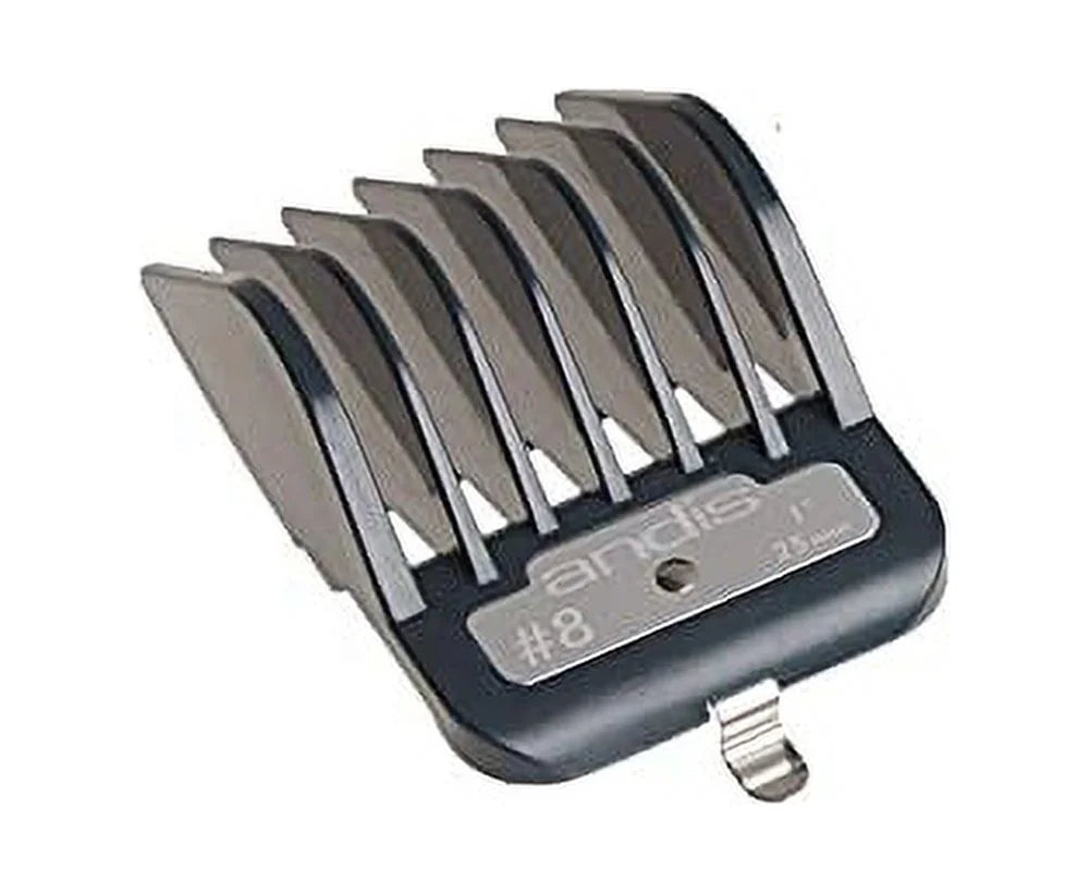 Master Series Premium Metal Hair Clipper Attachment Comb 7 Piece Set, Black, 7 Count (Pack of 1)