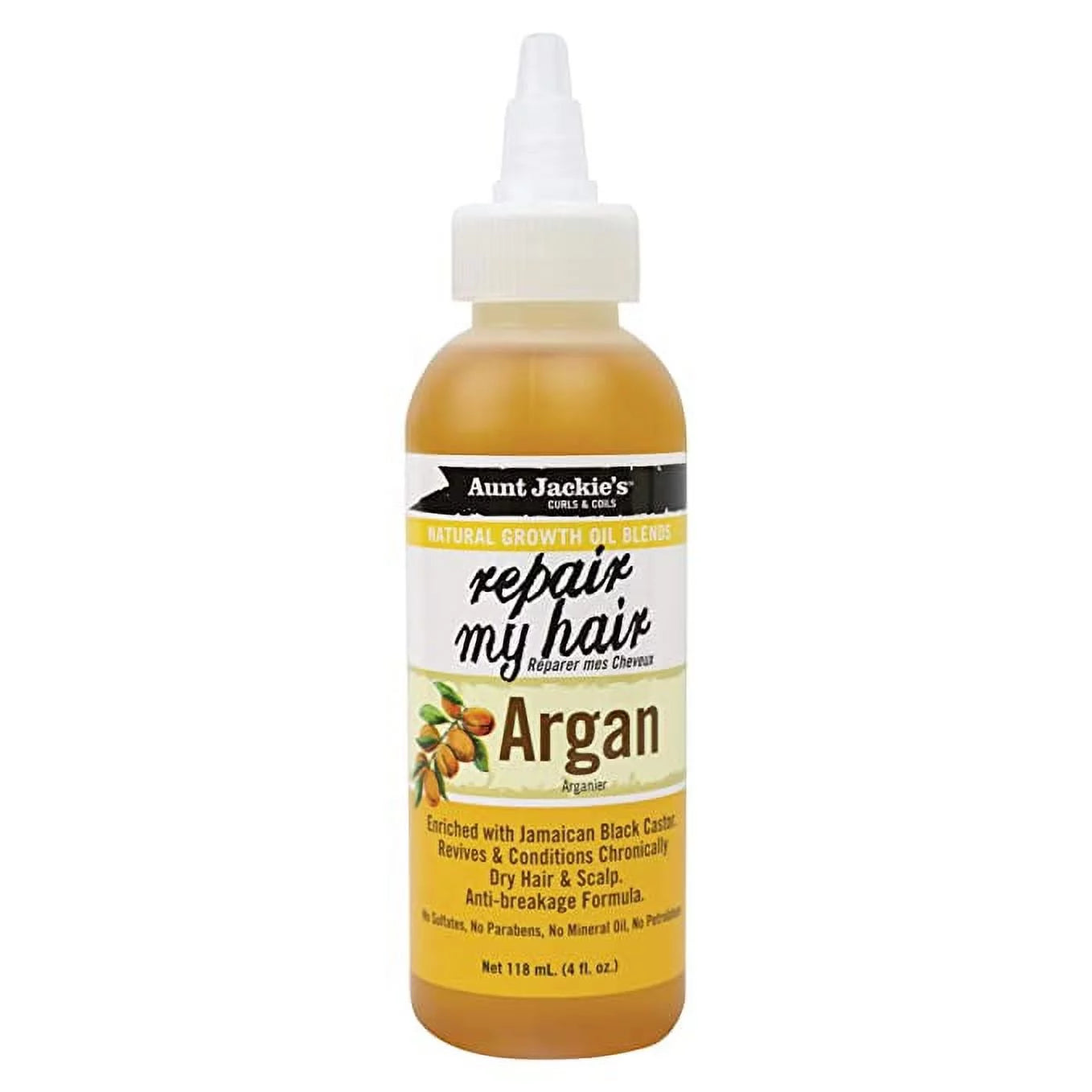 Natural Growth Oil Blends Repair My Hair - Argan, Revives and Conditions Chronically Dry Hair and Scalp, Anti-Breakage Formula, 4 Oz