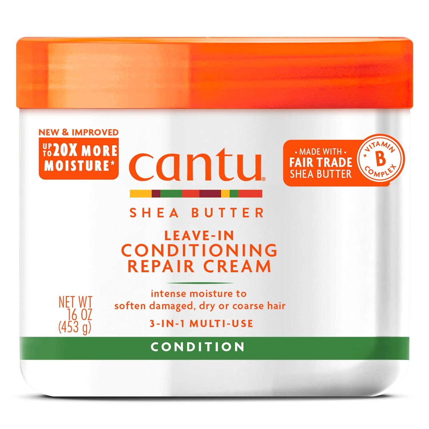 Leave-In Conditioning Repair Cream with Shea Butter, 16 Oz (Packaging May Vary)