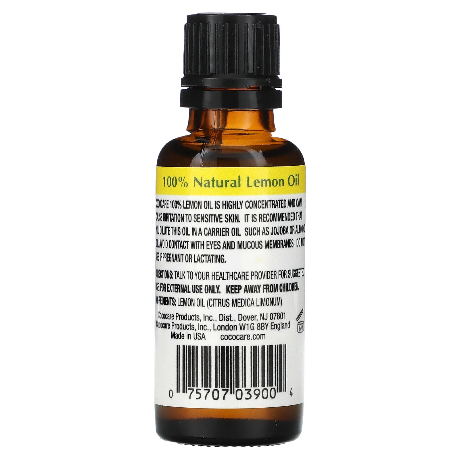 100% Natural Lemon Oil, 1 Fl Oz (30 Ml)