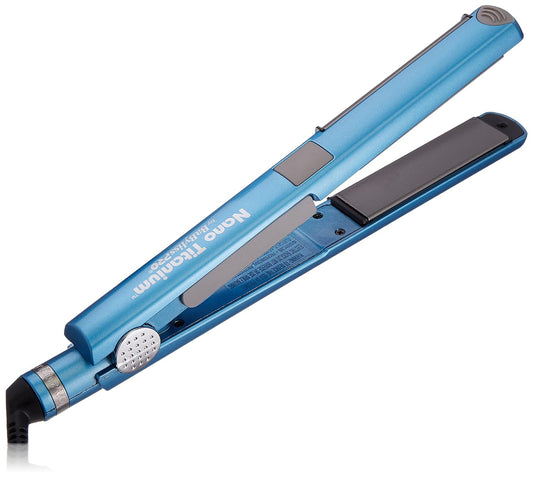 Nano Titanium Flat Iron Hair Straightener, 1" U Styler Straightener Iron for Professional Salon Results and All Hair Types