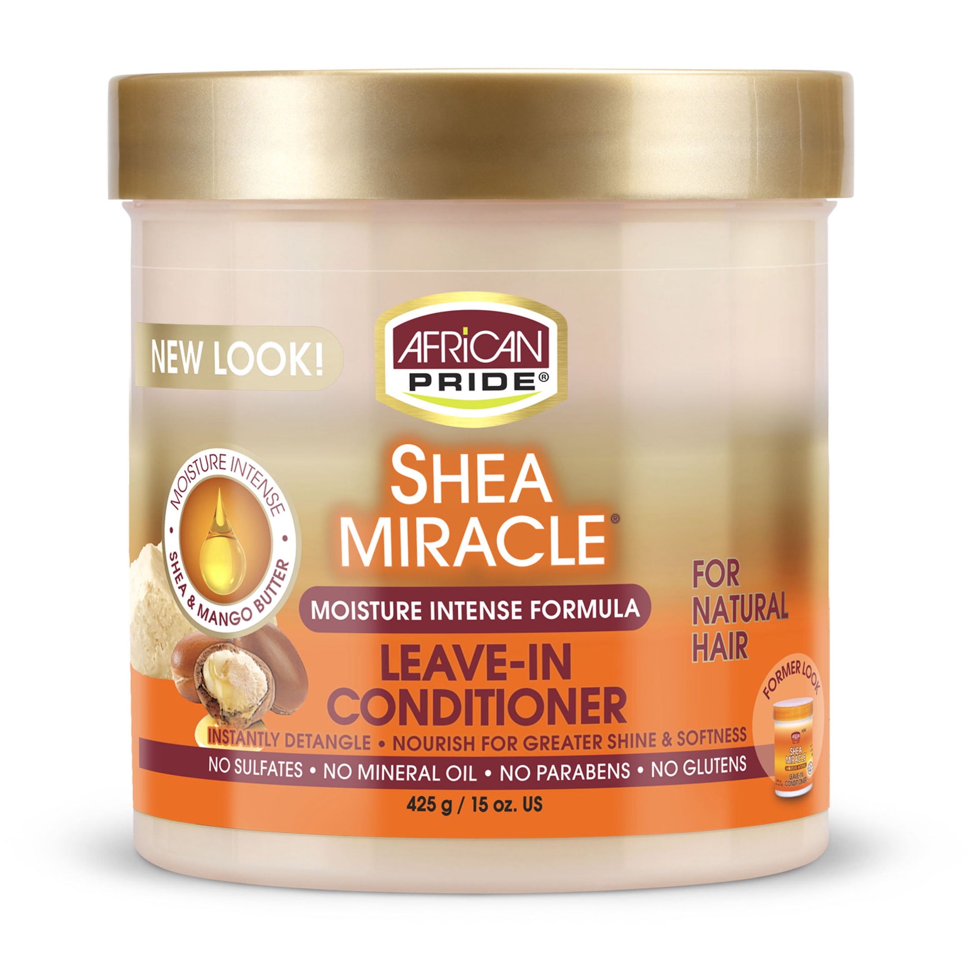 Shea Butter Miracle Leave-In Conditioner, 15 Ounce, Curly Hair, Moisturizing