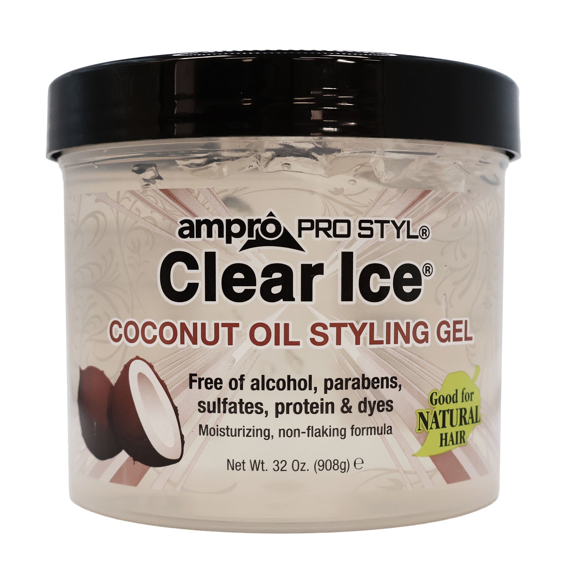 Clear Ice Coconut Oil Styling Gel, 32 Oz.