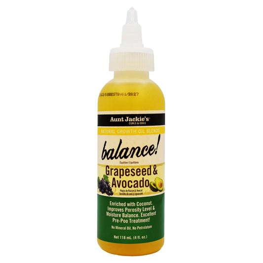 Balance Grapeseed and Avocado Growth Oil 4 Oz.