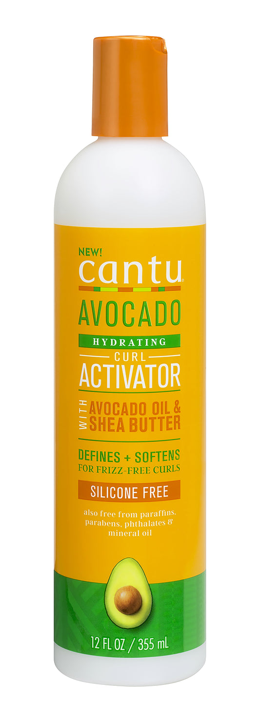 Avocado Hydrating Curl Activator Cream with Avocado Oil and Shea Butter, 12 Oz