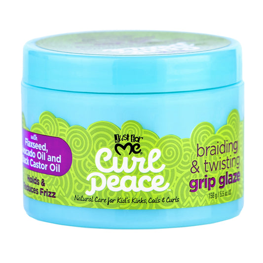 Curl Peace Grip Glaze Nourishing Hair Styling Cream, 5.5 Oz, Curly Hair, Nourishing