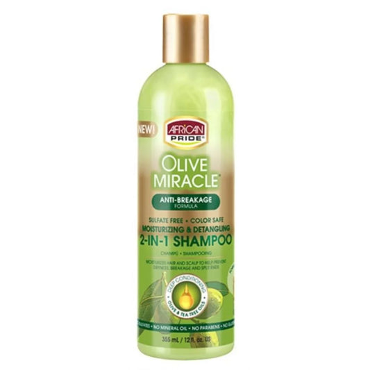 Olive Miracle 2 in 1 Hair Shampoo & Conditioner, 12 Oz