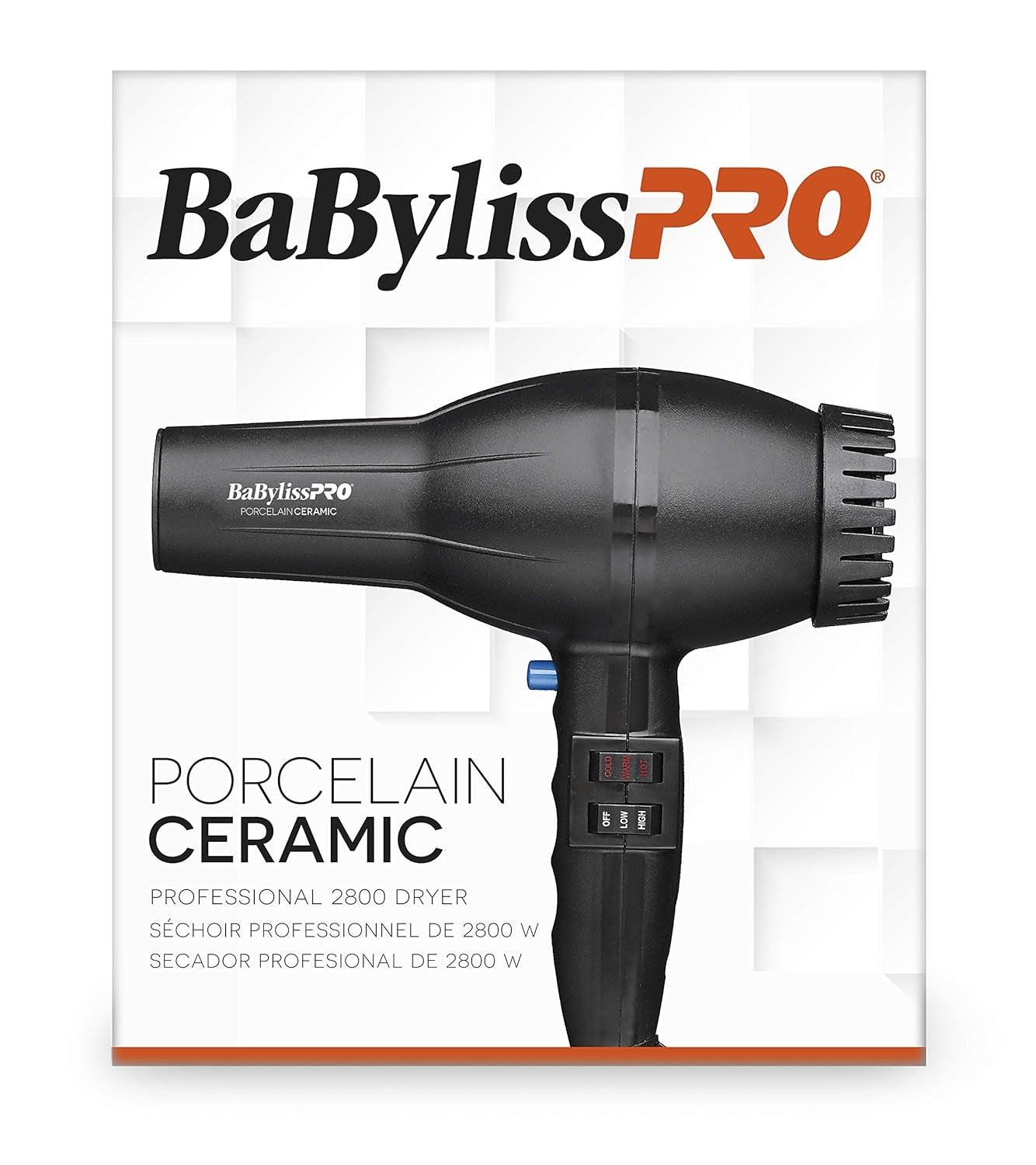 Porcelain Ceramic 2800 Dryer, Black