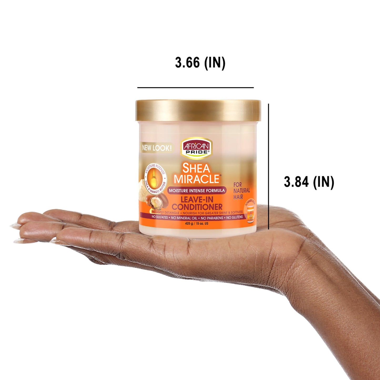 Shea Butter Miracle Leave-In Conditioner, 15 Ounce, Curly Hair, Moisturizing