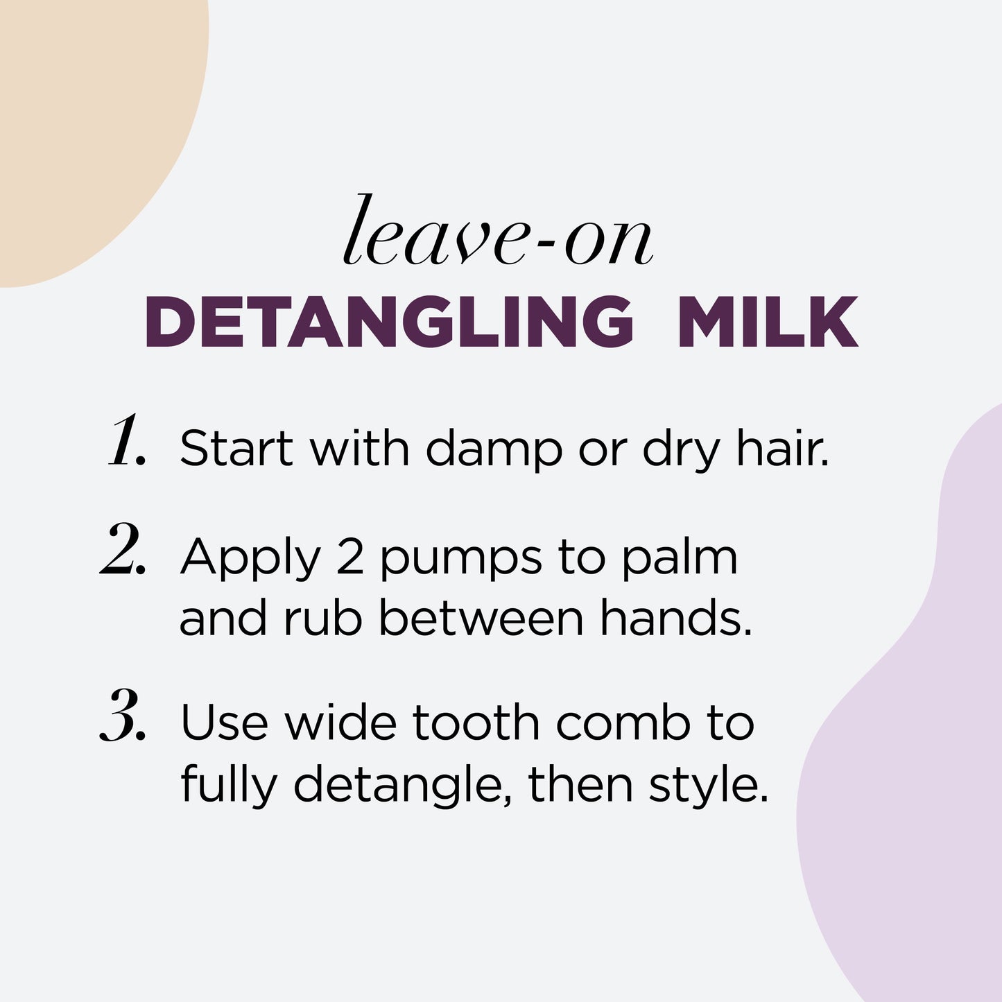 Gold Series Leave-On Detangling Milk, 7.6 Fl Oz